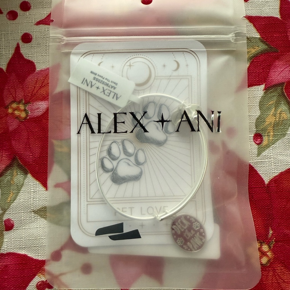 Alex and Ani Deck the Paws Christmas Bracelet